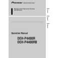 PIONEER DEH-P4400RB/X1P/EW Owners Manual