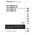 PIONEER DV-600AV-K/YXZTUR5 Owners Manual