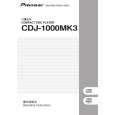 PIONEER CDJ-1000MK3/WAXJ5 Owners Manual