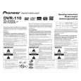 PIONEER DVR-110SV/KBXV/5 Owners Manual