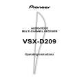 PIONEER VSX-D209/KCXJI Owners Manual