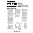 PIONEER AVS-700/KU Owners Manual
