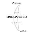 PIONEER DVDV7300D Owners Manual