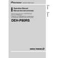 PIONEER DEH-P80RS/XN/ES Owners Manual