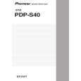 PIONEER PDP-S40/XTW/CN5 Owners Manual