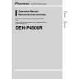 PIONEER DEH-P4500R/XM/EW Owners Manual