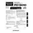 PIONEER PD6010 Owners Manual