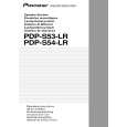 PIONEER PDP-S54-LR/XZC/WL5 Owners Manual