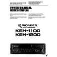 PIONEER KEH-1100 Owners Manual