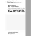 PIONEER XW-HTD630A/KUCXJ Owners Manual