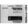 PIONEER KEH-P7200/UC Owners Manual