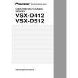 PIONEER VSX-D412-K/KCXJI Owners Manual