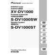 PIONEER S-DV1000SW/YPWXJI Owners Manual