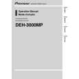 PIONEER DEH-3000MP/XN/EW5 Owners Manual