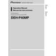 PIONEER DEH-P40MP/XU/EW5 Owners Manual