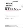 PIONEER S-F52-QL/SXTW/EW5 Service Manual