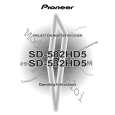 PIONEER SD-582HD5/KUXC/CA Owners Manual