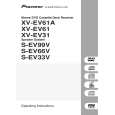 PIONEER XV-EV61A/DDXJ/RB Owners Manual
