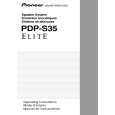 PIONEER PDP-S35 Owners Manual