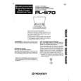 PIONEER PL-570 Owners Manual