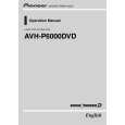 PIONEER AVH-P6000DVD/UC Owners Manual