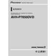 PIONEER AVH-P7650DVD/XU/CN Owners Manual