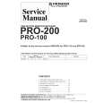 PIONEER PRO-100 Service Manual