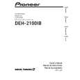 PIONEER DEH-2100IB/XS/ES Owners Manual