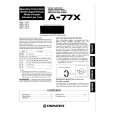 PIONEER A-77X Owners Manual