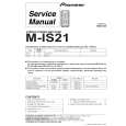 PIONEER M-IS21/DDXBR Service Manual