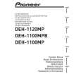 PIONEER DEH-1100MPB/XN/EW5 Owners Manual
