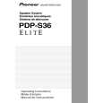 PIONEER PDP-S36 Owners Manual