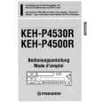 PIONEER KEH-P4500R (F) Owners Manual