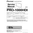 PIONEER PRO1000HDI Service Manual
