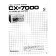 PIONEER CX-7000 Owners Manual