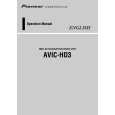 PIONEER AVIC-HD3/XU/EW5 Owners Manual
