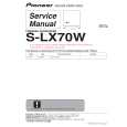PIONEER S-LX70W/MYSXTW5 Service Manual