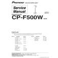 PIONEER CP-F500W/XCN Service Manual