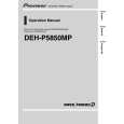 PIONEER DEHP5850MP Owners Manual