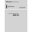 PIONEER AVIC-X1/XU/EW Owners Manual