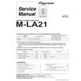 PIONEER M-LA21/DDX1BR Service Manual