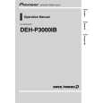 PIONEER DEH-P3000IB/XS/ES Owners Manual