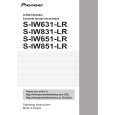 PIONEER S-IW851-LR/XTM/UC Owners Manual