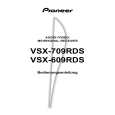 PIONEER VSX-609RDS/MYXJIGR Owners Manual