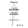 PIONEER XV-HTD1 Owners Manual