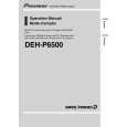 PIONEER DEH-P6500 Owners Manual