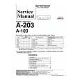 PIONEER A203 Service Manual