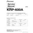 PIONEER KRP-600A Service Manual