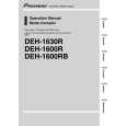 PIONEER DEH-1600RB/X1P/EW Owners Manual