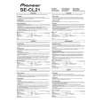 PIONEER SE-CL21M-J-K/ZCEW5 Owners Manual